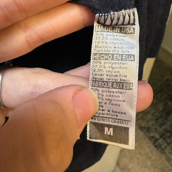 NWOT RARE Fluxus Navy Long Sleeve Top Tunic - Picture 3 of 3